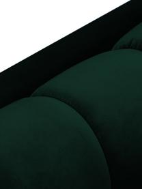 Sofa narożna z aksamitu Mamaia (5-osobowa), Butelkowozielony aksamit, S 293 x G 185 cm, lewostronna