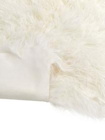 Piel de cordero Ella, Parte superior: 100% piel de cordero de M, Reverso: 100% cuero, Blanco, An 50 x L 90 cm