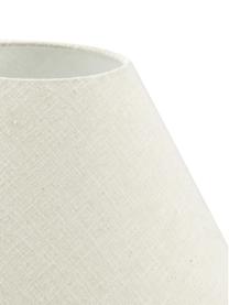 Lampada da tavolo grande con base in marmo grigio scuro Gia, Paralume: 50% lino, 50% poliestere, Base della lampada: marmo, Grigio, Ø 46 x Alt. 60 cm