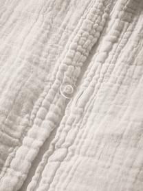 Housse de couette en mousseline Odile, Gris foncé, larg. 240 x long. 220 cm