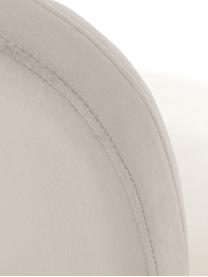 Sedia imbottita in velluto Viggo, Rivestimento: velluto (poliestere) Il r, Velluto beige, Larg. 49 x Prof. 66 cm