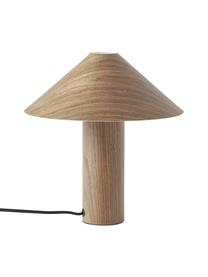 Lampa stołowa z drewna Ernesto, Jasne drewno naturalne, Ø 30 x W 32 cm