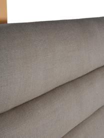 Cabecero tapizado Amsterdam, Funda: 100% lino, Estructura: madera contrachapada, Asas: cuero sintético, Tejido gris, An 160 x Al 60 cm