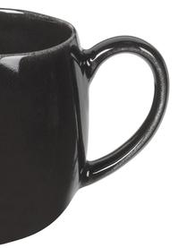 Ręcznie wykonana filiżanka Nordic Coal, 2 szt., Kamionka, Antracytowy, Ø 9 x W 10 cm, 450 ml