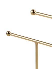 Porta joyas de mármol Selina, Estructura: metal, Mármol blanco, dorado, An 20 x Al 32 cm
