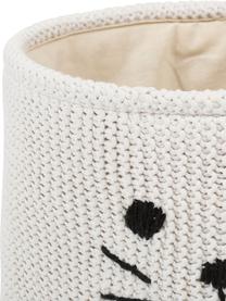 Panier de rangement coton Chaton, 100 % coton, Noir, blanc, Ø 32 x haut. 27 cm
