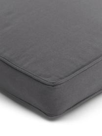 Cuscino sedia alto Zoey 2 pz, Rivestimento: 100% cotone, Grigio scuro, Larg. 40 x Lung. 40 cm