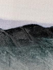 Cuadro en lienzo pintado Duna, Blanco, negro, azul, An 140 x Al 100 cm