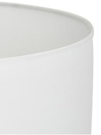 Vloerlamp Pipero met betonnen voet, Lampenkap: textiel, Frame: gepoedercoat metaal, Lampvoet: beton, Wit, grijs, Ø 45 x H 161 cm