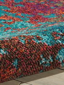 Tapis design à poils ras Celestial, Tons rouges, tons bleus, larg. 120 x long. 180 cm (taille S)