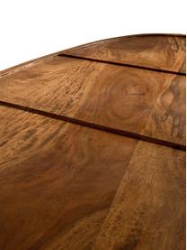 Set de mesas de centro ovaladas de madera maciza Sham, 2 uds., Madera de sheesham pintada, Madera de sheesham, Set de diferentes tamaños
