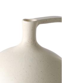Vase en grès cérame Jar, Grès cérame, Couleur crème, larg. 18 x haut. 20 cm