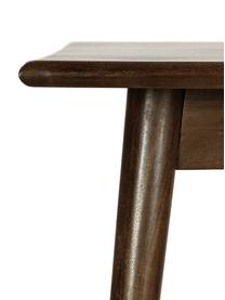 Tavolo rettangolare in legno di mango Oscar, Legno massiccio di mango laccato, Legno di mango laccato marrone, Larg. 180 x Prof. 90 cm