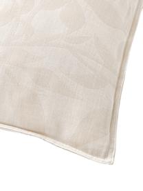 Mušelínový oboustranný povlak na polštář s květinovým vzorem Jasmina, Béžová, Š 40 cm, D 80 cm