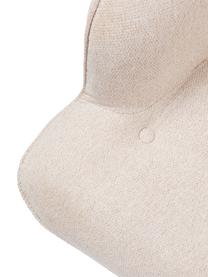 Fauteuil à oreilles Vicky, Tissu couleur crème, larg. 73 x prof. 83 cm