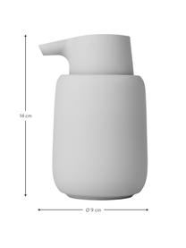 Dispenser sapone in ceramica Sono, Ceramica, Grigio, Ø 9 x Alt. 14 cm