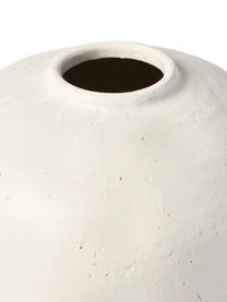 Vase Bruno aus Steingut, Steingut, Weiß, Ø 26 x H 26 cm