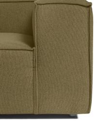 Diván sofá Lennon, Tapizado: 100% poliéster Alta resis, Estructura: madera maciza, madera con, Patas: plástico, Tejido verde, An 120 x F 180 cm, chaise longue izquierda