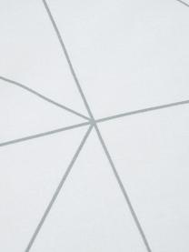 Housse de couette réversible en coton renforcé Marla, Gris, blanc, larg. 140 x long. 200 cm
