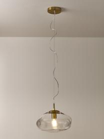 Suspension Amora, Transparent, couleur laitonnée, Ø 35 x haut. 20 cm