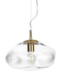 Suspension Amora, Transparent, couleur laitonnée, Ø 35 x haut. 20 cm