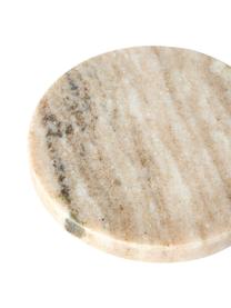 Marmeren onderzetter Callum in verschillende kleuren, set van 4, Marmer, Donkergroen, beige, zwart, wit gemarmerd, Ø 10 x H 1 cm