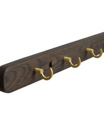 Perchero de roble Inverness, Estructura: madera de roble pintada e, Roble, dorado, An 65 x Al 5 cm