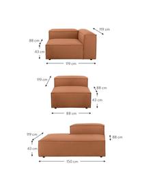 Diván modular grande Lennon, Tapizado: 100% poliéster Alta resis, Estructura: madera de pino maciza, ma, Patas: plástico, Tejido turrón, An 357 x F 119 cm, respaldo derecho