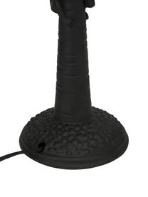 Große Tischlampe Coconut, Lampenschirm: Baumwolle, Lampenfuß: Kunststoff, Schwarz, Ø 31 x H 58 cm