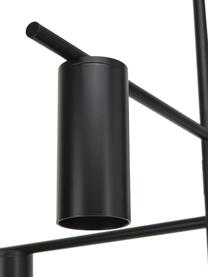 Plafondlamp Cassandra, Lampenkap: metaal, vermessingd, Mat zwart, B 70 x H 49 cm
