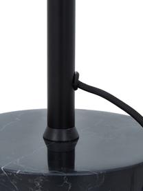Stojacia lampa s mramorovým podstavcom Cody, Čierna mramorová, Ø 45 x V 159 cm