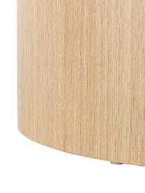 Okrúhly drevený konferenčný stolík Dan, MDF-doska strednej hustoty s dubovou dyhou, Svetlé drevo, Ø 80 x V 30 cm