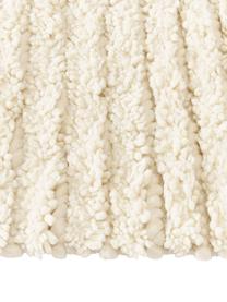 Tappeto in lana a pelo lungo tessuto a mano con motivo a rilievo Octavia, 71% lana, 29% cotone

Nel caso dei tappeti di lana, le fibre possono staccarsi nelle prime settimane di utilizzo, questo si riduce con l'uso quotidiano e la formazione di lanugine diminuisce, Bianco crema, Larg. 80 x Lung. 150 cm (taglia XS)