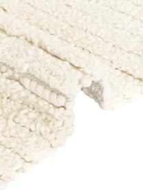 Alfombra artesanal de lana texturizada de pelo alto Octavia, 71% lana, 29% algodón 

Las alfombras de lana se pueden aflojar durante las primeras semanas de uso, la pelusa se reduce con el uso diario., Blanco crema, An 80 x L 150 cm (Tamaño XS)