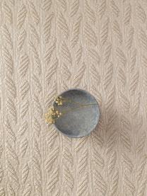 In- & outdoor loper Braided met bladpatroon, 100% polypropyleen, Beige, B 80 x L 300 cm