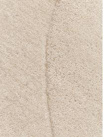 Ručne tuftovaný vlnený koberec v organickom tvare Kadey, Béžová, Š 150 x D 230 cm (veľkosť M)
