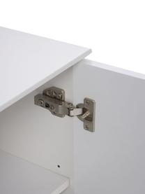Aparador Elyn, Estructura: tablero de fibras de dens, Patas: metal con pintura en polv, Blanco mate, An 200 x Al 75 cm