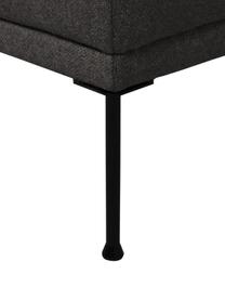 Podnožka s kovovými nohami Fluente, Tmavosivá, Š 62 x V 46 cm