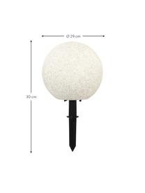 Lampada da terra a LED con spina Gardenlight, Paralume: plastica, Bianco, nero, Ø 40 x Alt. 38 cm