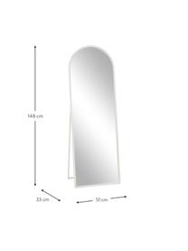 Standspiegel Espelho, Rahmen: Metall, beschichtet, Weiss, B 51 x H 148 cm