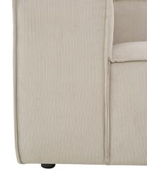 Modulaire XL chaise longue Lennon van corduroy, Bekleding: corduroy (92% polyester, , Frame: massief grenenhout, multi, Poten: kunststof De poten bevind, Corduroy beige, B 357 x D 119 cm, rugleuning rechts