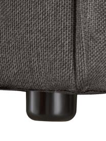 Canapé d'angle modulable 4 places avec pouf Lennon, Tissu anthracite, larg. 327 x prof. 207 cm