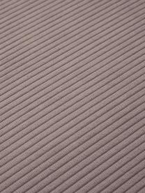 Modulaire hoekbank Lennon van corduroy, Bekleding: corduroy (92% polyester, , Frame: massief grenenhout, FSC-g, Poten: kunststof, Corduroy bruin, B 327 x D 180 cm, hoekdeel links