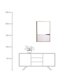 Ingelijste digitale print Wrigley, Lijst: gecoat MDF, Afbeelding: canvas, Lichtroze, zwart, B 60 x H 90 cm