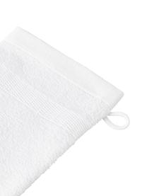 Rękawica kąpielowa z bawełny Camila, 2 szt., Biały, S 16 x W 22 cm