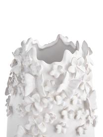 Wazon z kamionki Daphne, Kamionka lakierowana, Biały, Ø 23 cm x W 35 cm