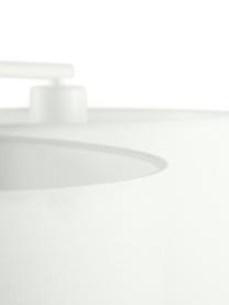 Grote plafondlamp Luke, Baldakijn: gepoedercoat metaal, Crèmewit, Ø 61 x H 26 cm