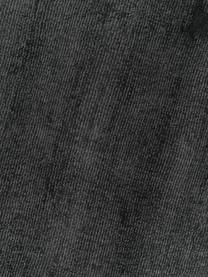 Rond viscose vloerkleed Jane, handgeweven, Onderzijde: 100% katoen Het in dit pr, Antraciet, Ø 150 cm (maat M)