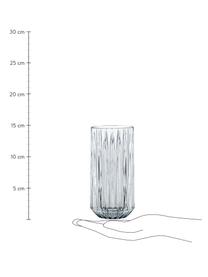 Kristall-Longdrinkgläser Jules, 4 Stück, Kristallglas, Transparent, Ø 7 x H 15 cm, 375 ml