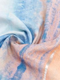 Kissenhülle Colori im Aquarell-Look in Pastelltönen mit Fransen, Bezug: 100% Baumwolle, Mehrfarbig, B 50 x L 50 cm